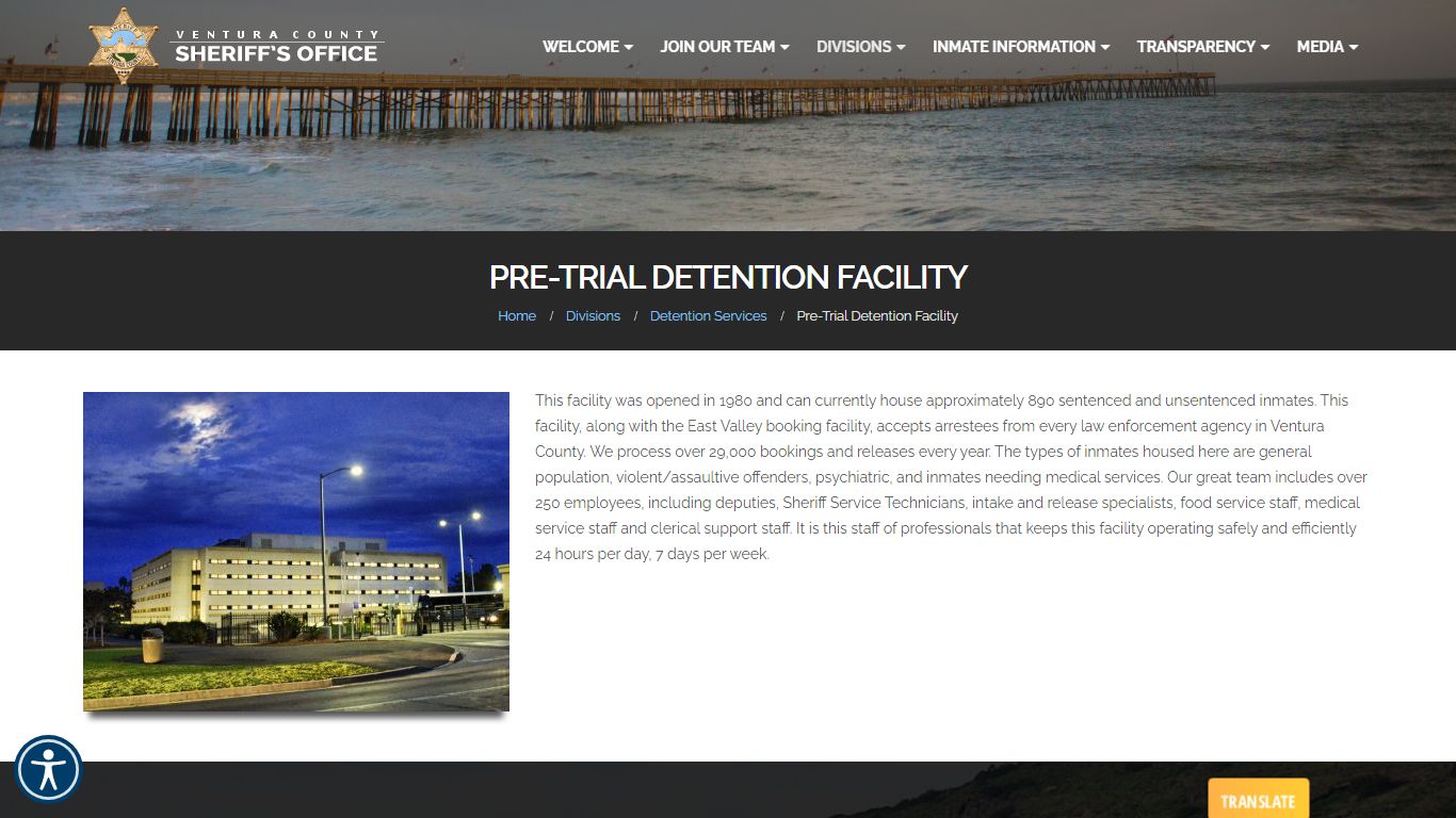 Pre-Trial Detention Facility - Ventura County Sheriff's Office